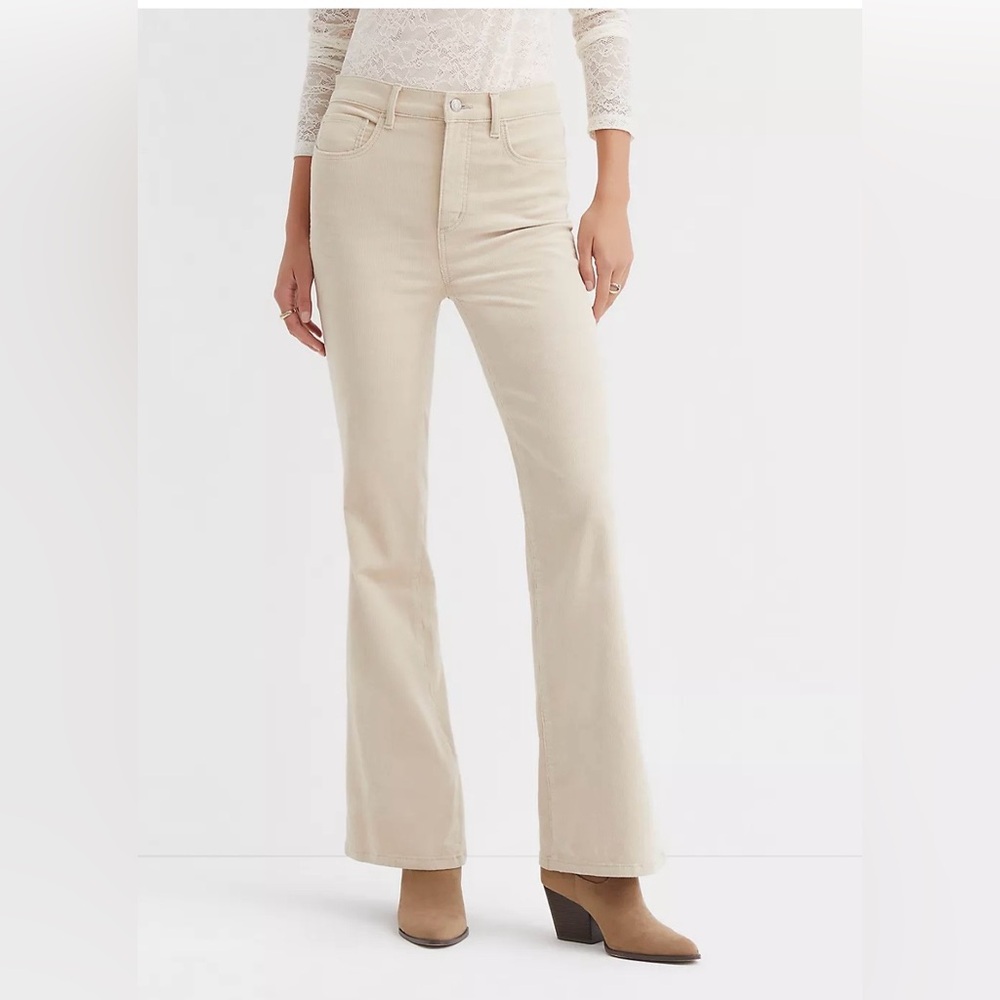 LOFT Slim Flare High Rise Corduroy NWT